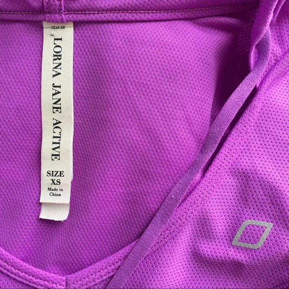 Lorna Jane Catalina  Hooded Excel Long Sleeve Top Neon Fuchsia - Picture 3 of 8